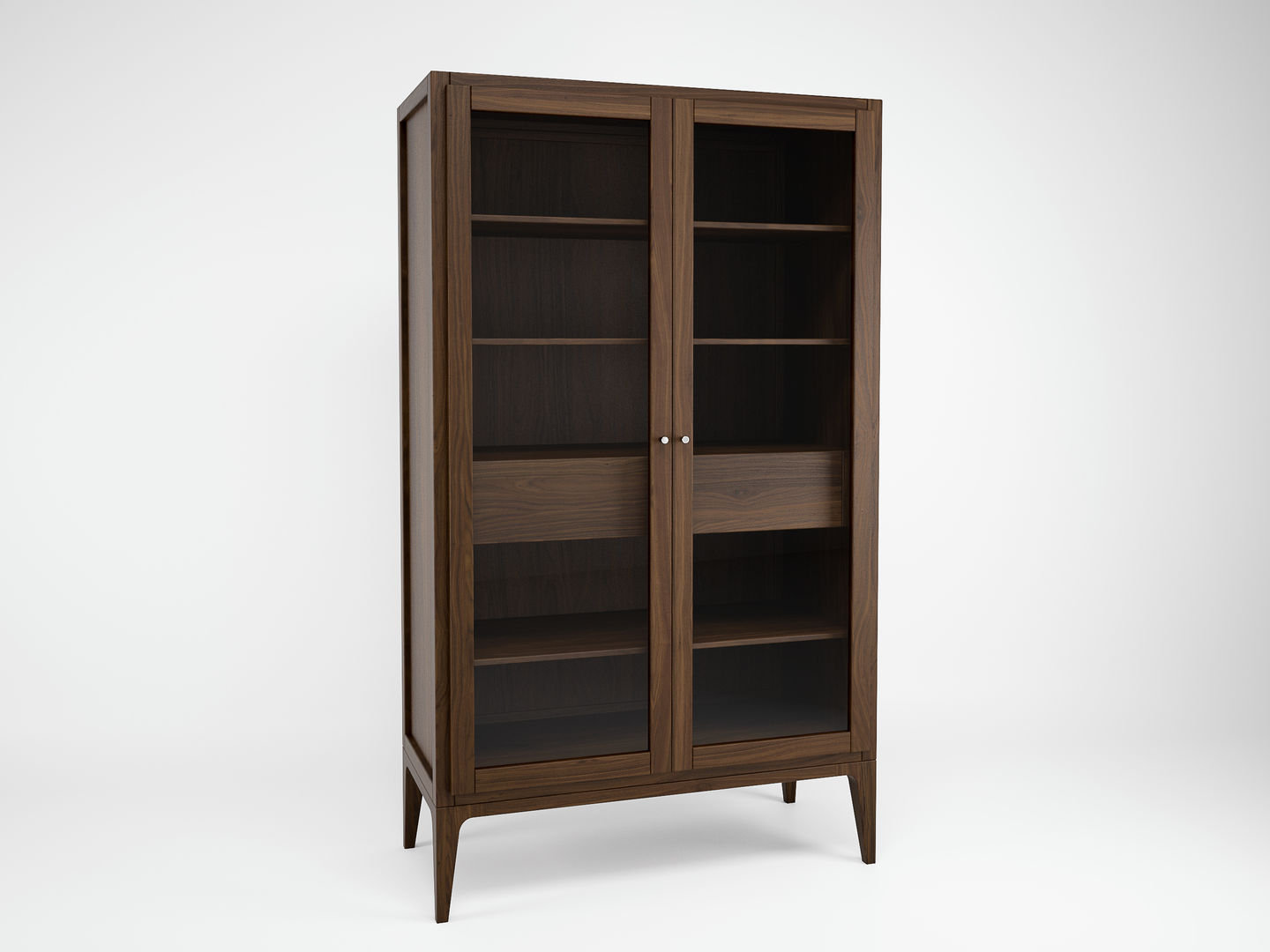 Vitrine aus Nussbaumholz | EBANISTERIA GAMBELLA