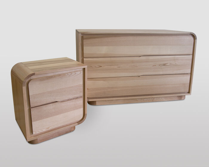Three drawers modern dresser 