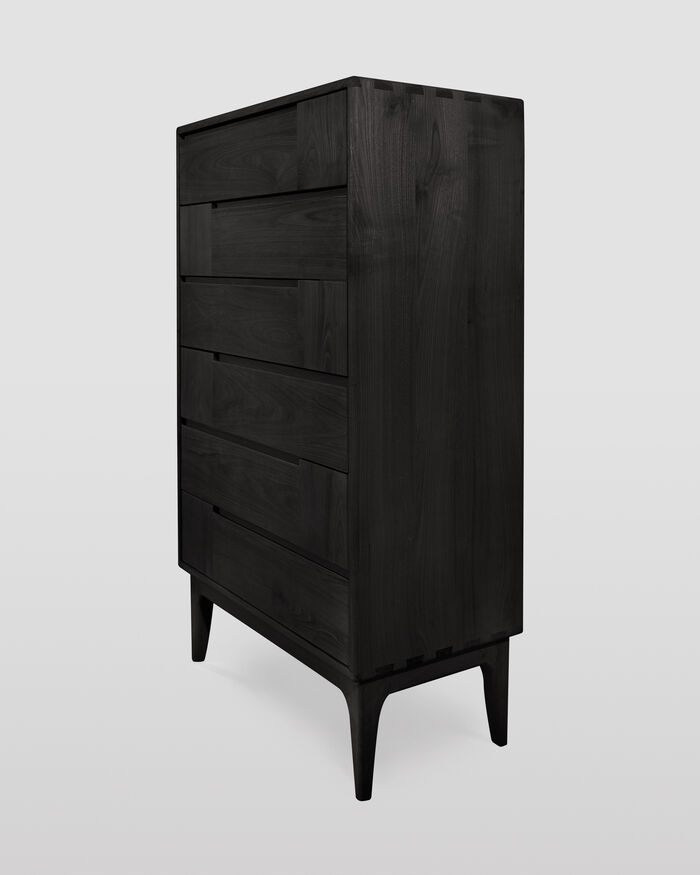 Dovetail Scandinavian Six-Drawer Dresser
