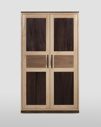 Minimalist Design Solid Wood Bookcase with Two Doors