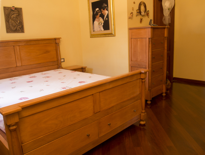 Cassettiera in Okumè