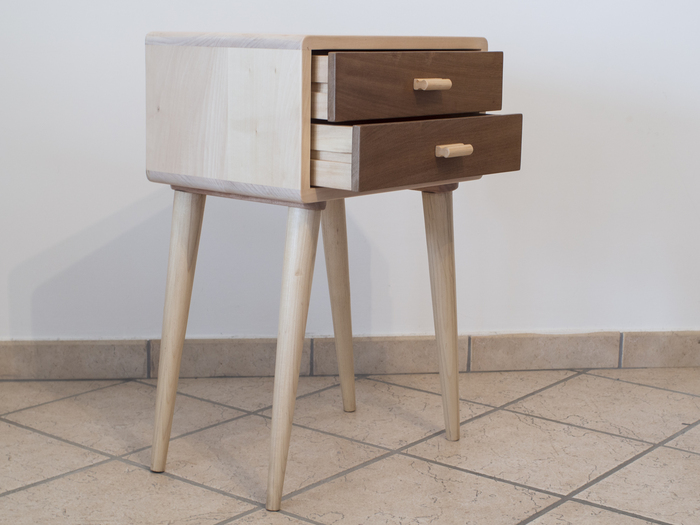 Comodino artigianale stile anni '50