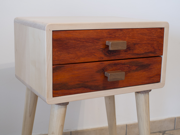 Comodino artigianale stile anni '50