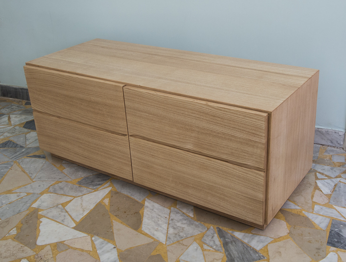 Hallway furniture in ash wood