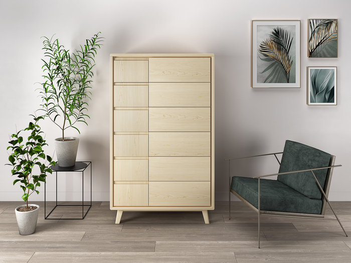 Cassettiera in stile scandinavo