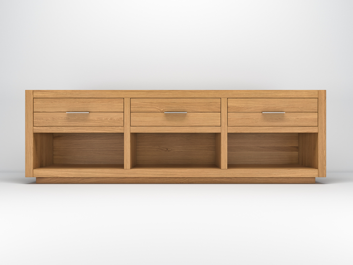 Tv - möbel mit Top aus Glas