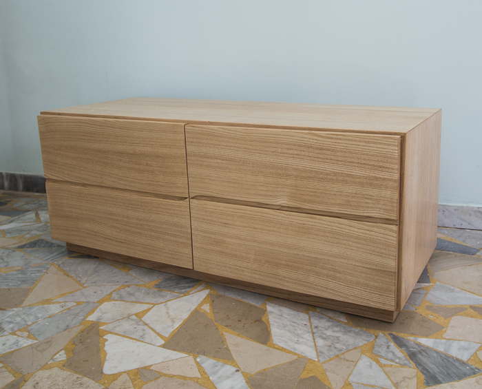 Hallway furniture in ash wood