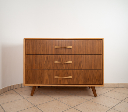 Handcrafted Nordic-Style Three-Drawer Dresser