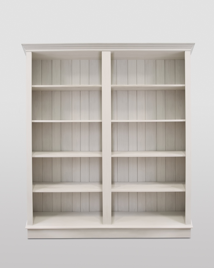 Moderne Buchenholz-Regalbibliothek