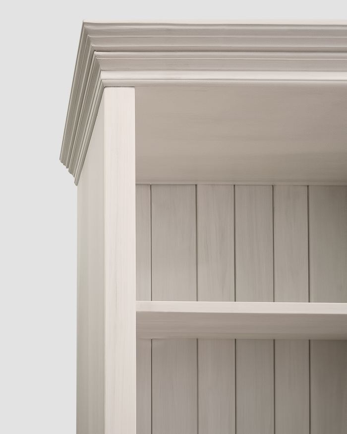 Moderne Buchenholz-Regalbibliothek