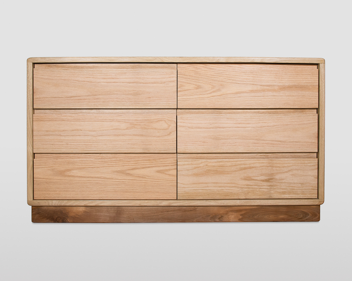 Designer-Kommode mit Nuten und Federverbindungen
