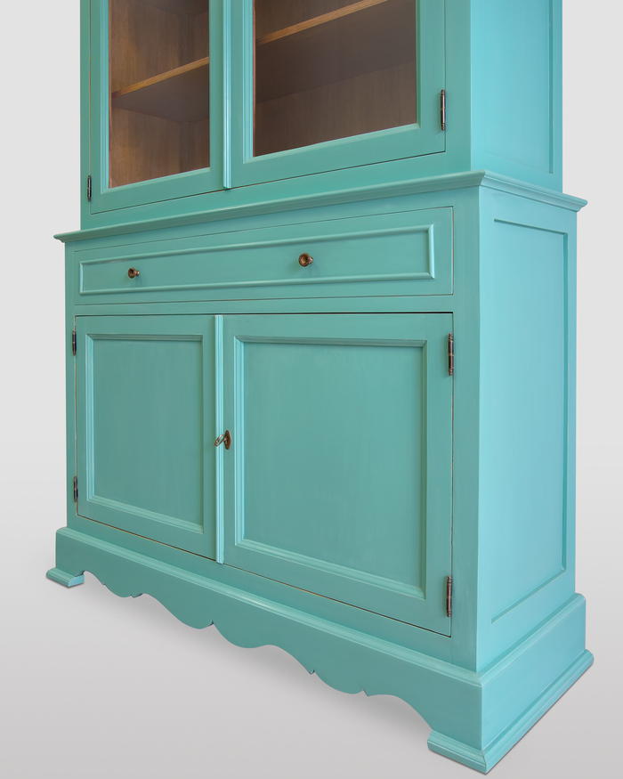 Grüner Küchenschrank