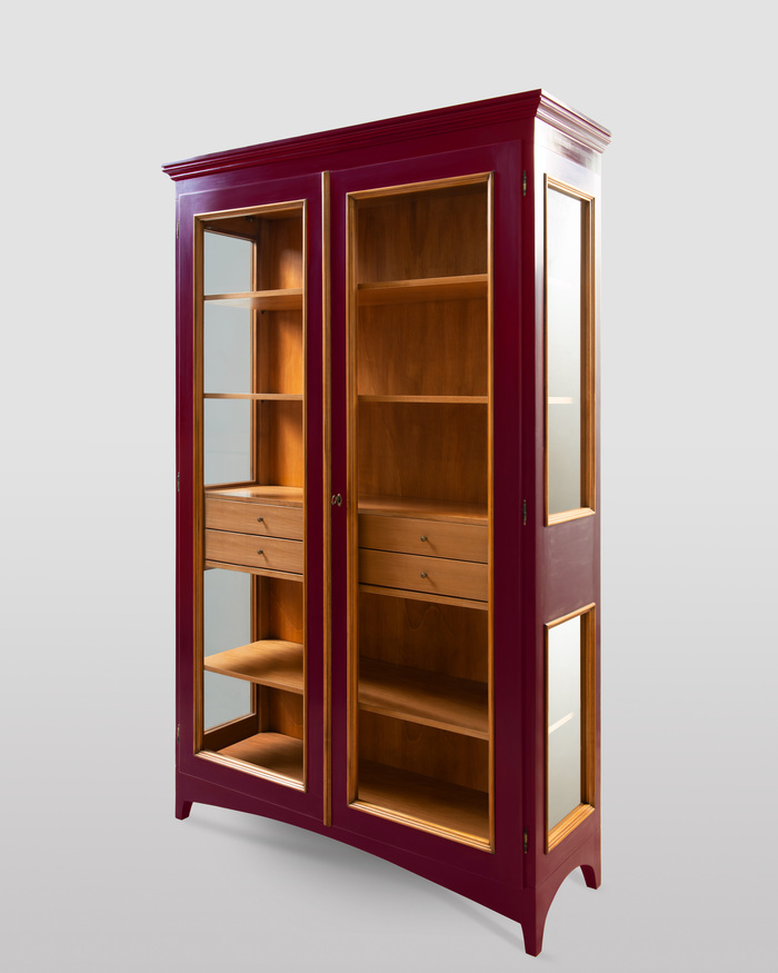 Vetrina Due Ante Con Cassetti