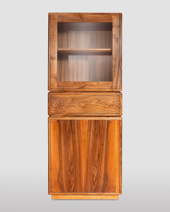 Nordischer Stil Eichenholz-Vitrine