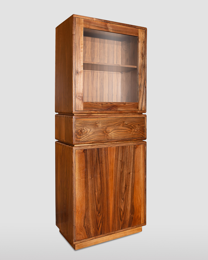 Vetrina Stile Nordico In Noce 