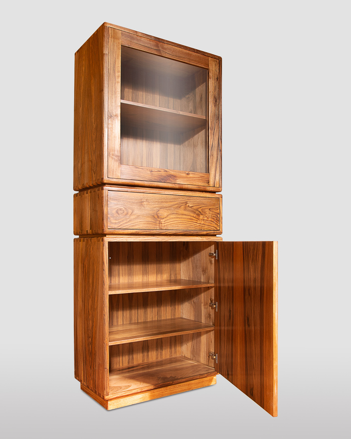 Vetrina Stile Nordico In Noce 