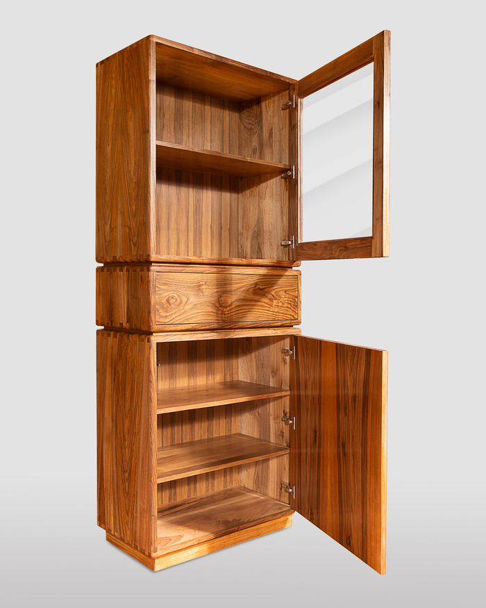 Vetrina Stile Nordico In Noce 