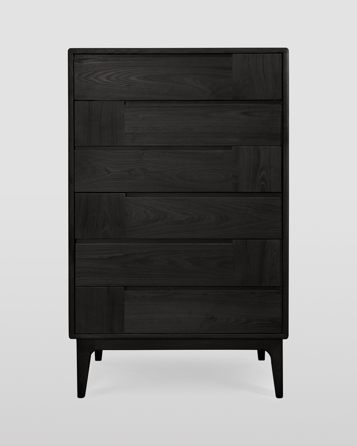 Cassettiera stile scandinavo con sei cassetti