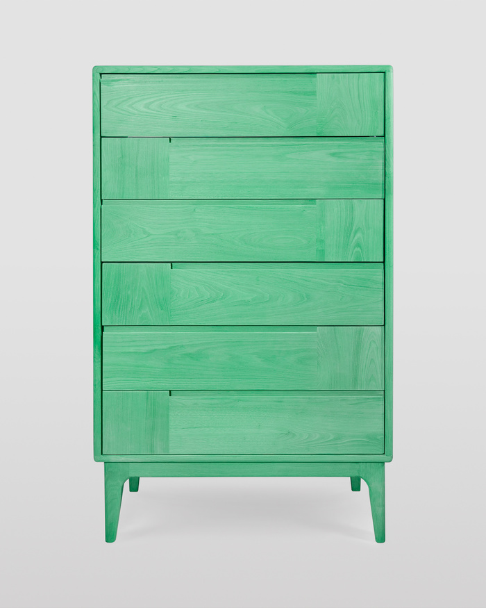 Cassettiera stile scandinavo con sei cassetti