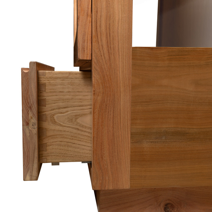 Mobile Espositivo in Ciliegio Massello con Anta in Vetro