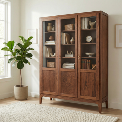 Modern 3-Doors Bookcase