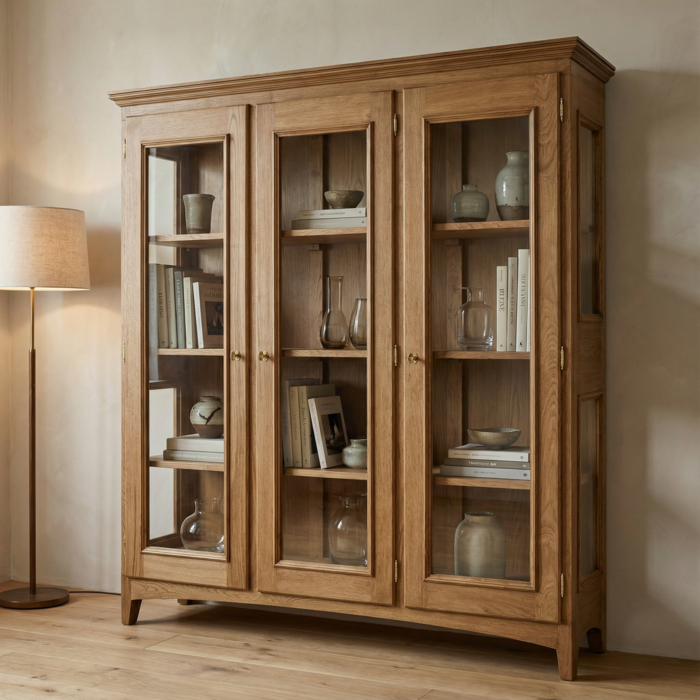 Soller Three doors wooden bookshelf