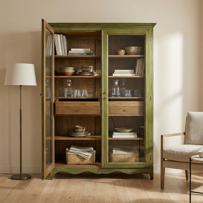 Libreria sagomata Verde