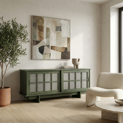 Shoji Sideboard in Olive Tone