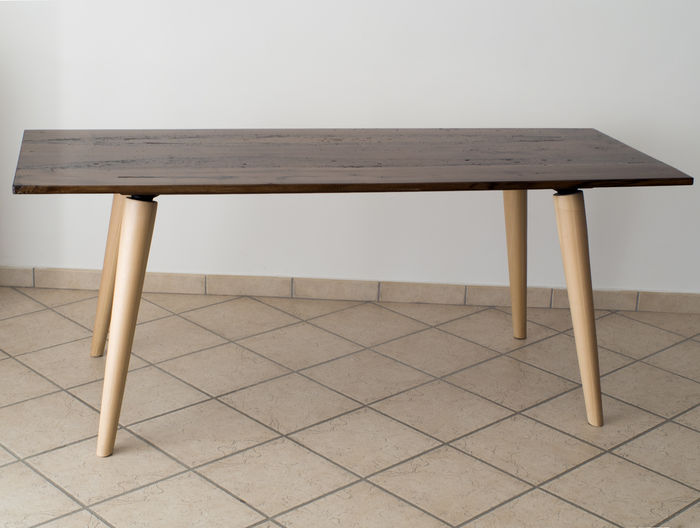 Mid Century table with Briccola wood 