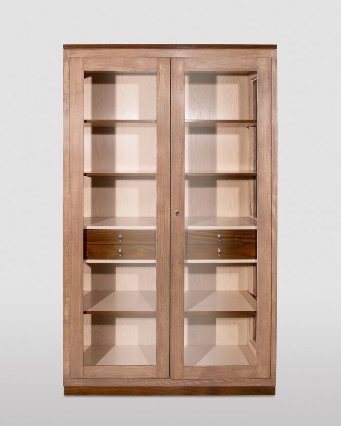 Two Doors Minimal Style Display Cabinet