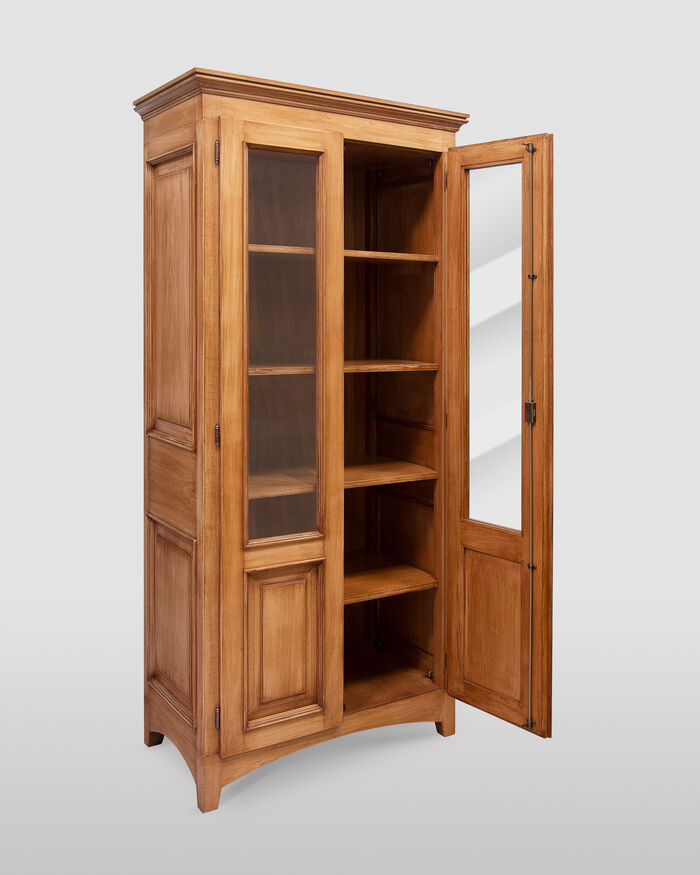 Two doors Bookcase in solid wood