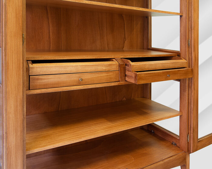 Walnut Shaped Showcase