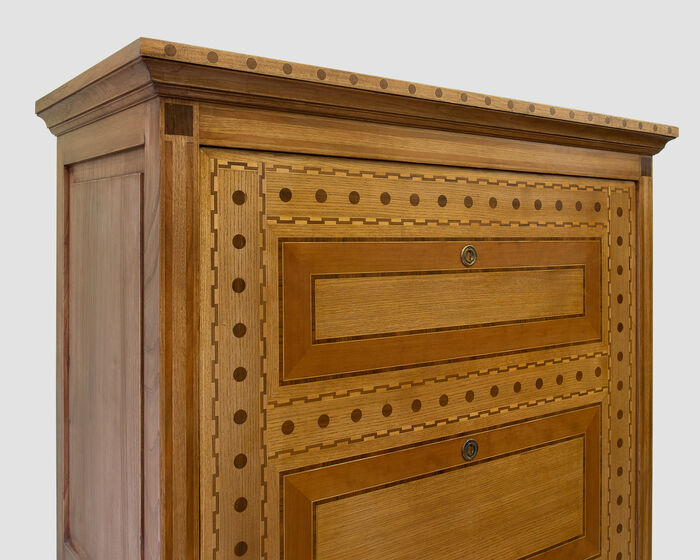 Inlays solid wood wardrobe 
