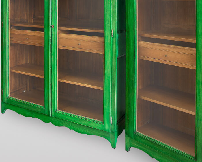 Couple of Green Bookcases