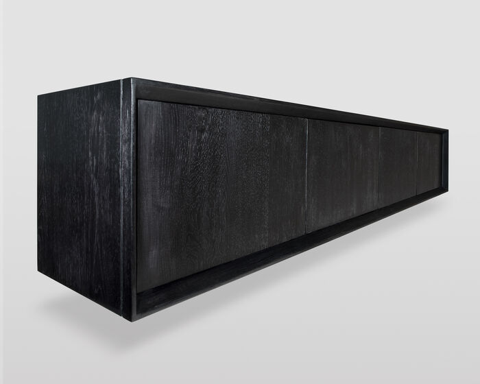 Black wall sideboard
