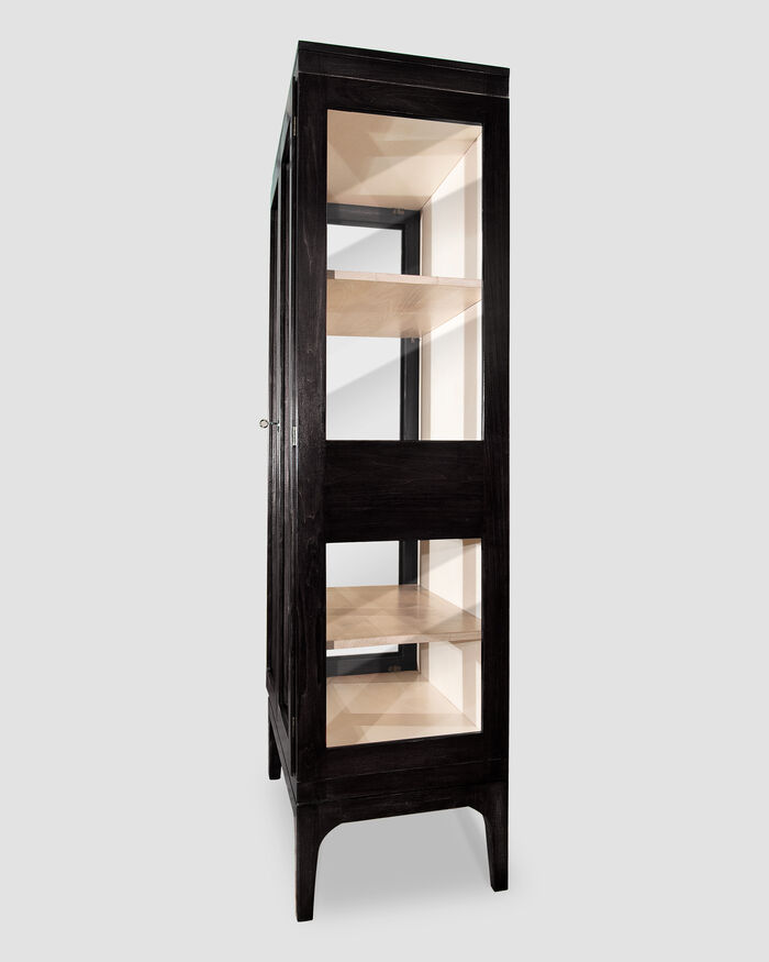 Elsa 2-Door Black Display Cabinet