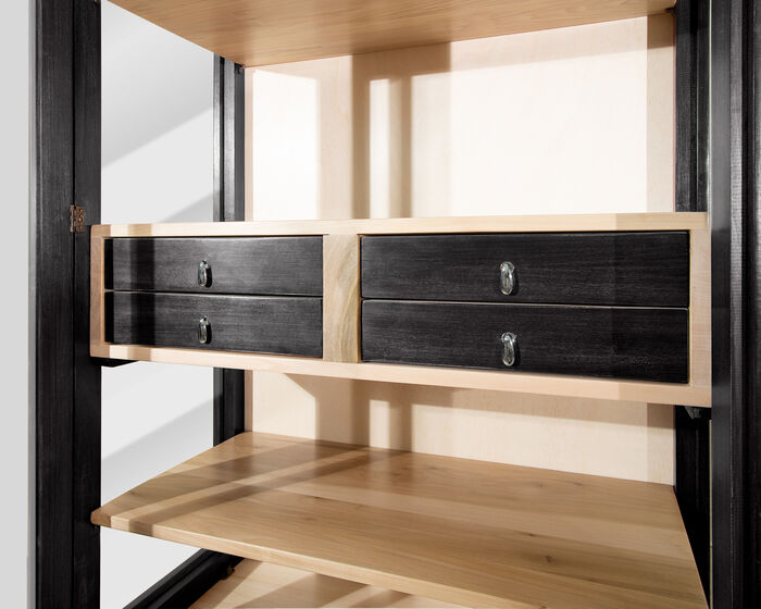 Elsa 2-Door Black Display Cabinet