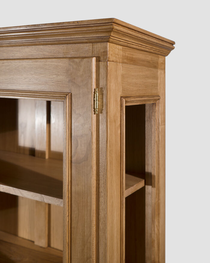 Three doors wooden bookshelf