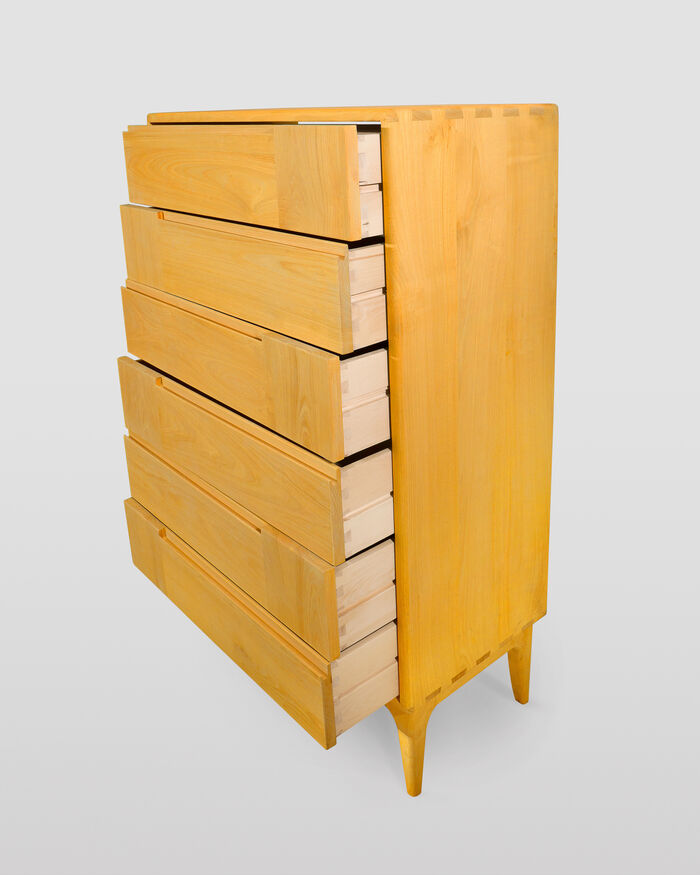 Dovetail Scandinavian Six-Drawer Dresser