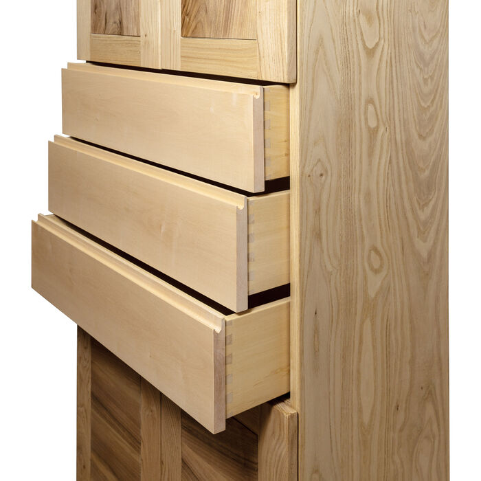 Credenza in Legno Massello con Cassettiera e Design Minimalista